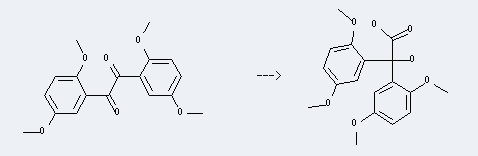 Ethanedione, bis(2,5-dimethoxyphenyl)-(9CI) is used to produce bis-(2,5-Dimethoxy-phenyl)-hydroxy-acetic acid